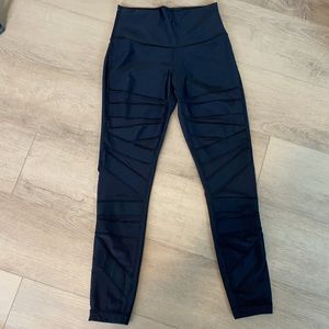 Lululemon High Times Pant Tech Mesh Black 7/8 luxtreme size 4